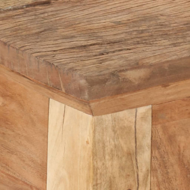 Console Table 90.5x30x75cm Solid Acacia Wood And Reclaimed Wood Image 2