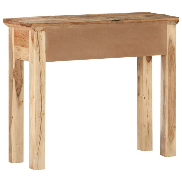 Console Table 90.5x30x75cm Solid Acacia Wood And Reclaimed Wood Image 6