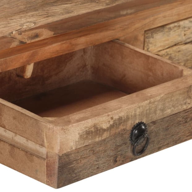 Console Table 90.5x30x75cm Solid Acacia Wood And Reclaimed Wood Image 7