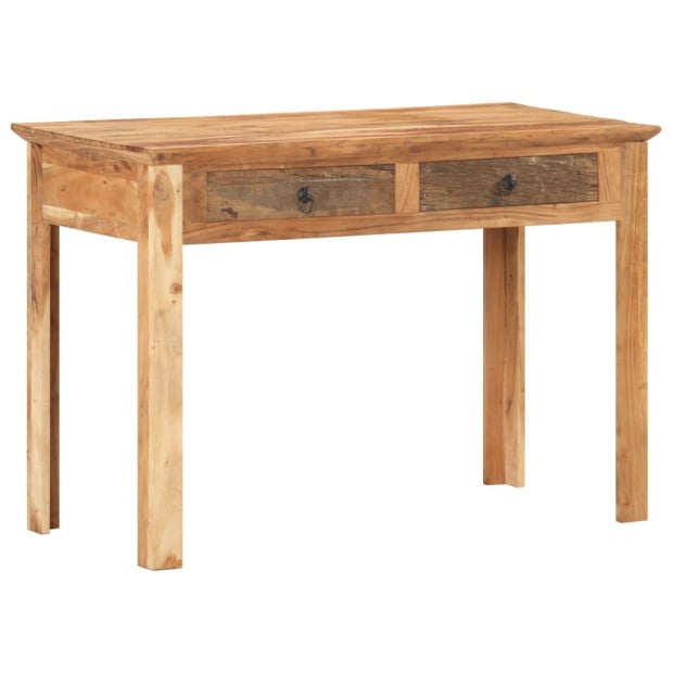 Desk 110x50x75 Cm Solid Reclaimed Wood Image 11