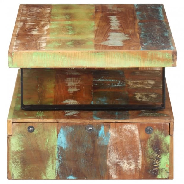 2 Piece Coffee Table Set Solid Reclaimed Wood Image 6