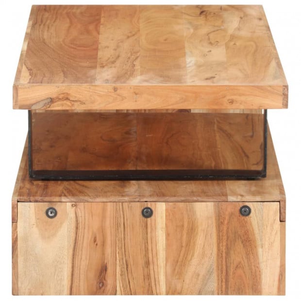 2 Piece Coffee Table Set Solid Acacia Wood Image 5