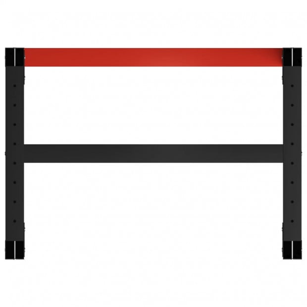 Work Bench Frame Metal 80x57x79cm Black Red Image 5