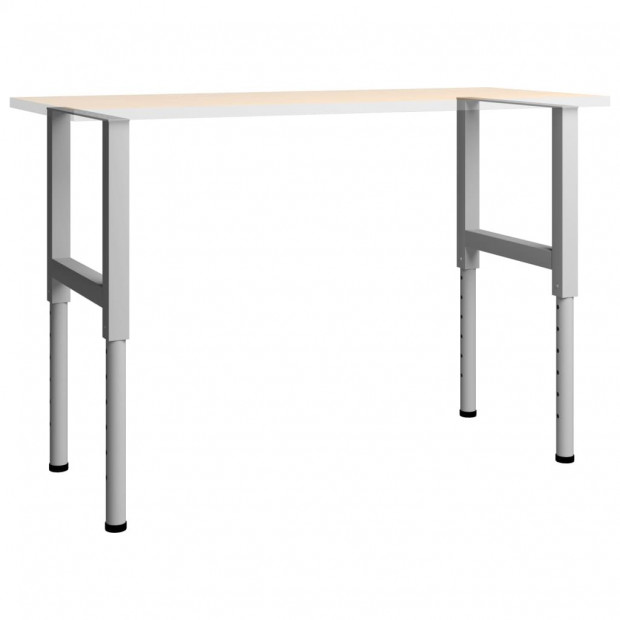 Adjustable Work Bench Frames 2 Pcs Metal 55x(69-95.5)cm Grey Image 2