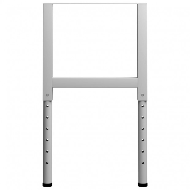 Adjustable Work Bench Frames 2 Pcs Metal 55x(69-95.5)cm Grey Image 4