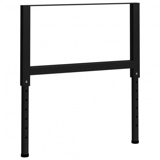 Adjustable Work Bench Frames 2 Pcs Metal 85x(69-95.5)cm Black Image 8