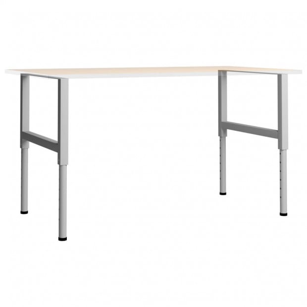 Adjustable Work Bench Frames 2 Pcs Metal 85x(69-95.5)cm Grey Image 2