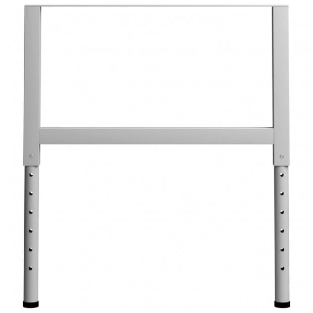 Adjustable Work Bench Frames 2 Pcs Metal 85x(69-95.5)cm Grey Image 4