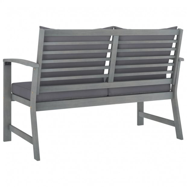 4 Piece Garden Lounge Set With Cushions Solid Acacia Wood Image 6