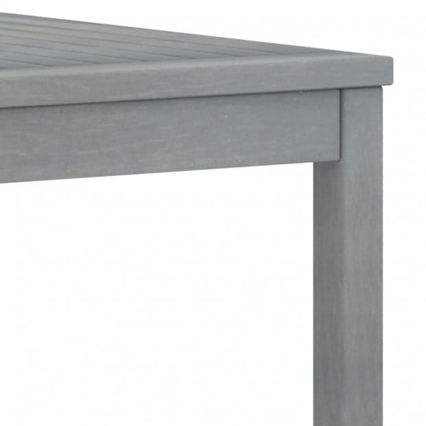 Coffee Table 100x50x33 Cm Grey Solid Acacia Wood Image 5
