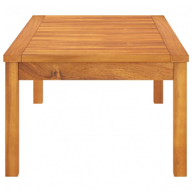 Coffee Table 100x50x33 Cm Solid Acacia Wood Image 3