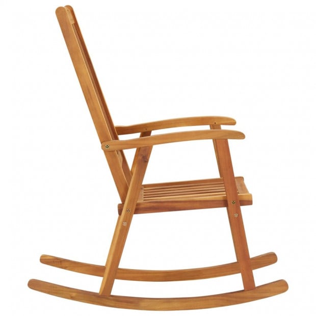 Rocking Chair Solid Acacia Wood Image 3