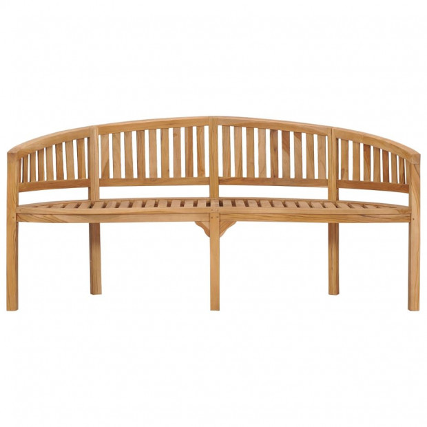 Banana Bench 180 Cm Solid Teak Wood Image 2