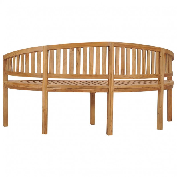 Banana Bench 180 Cm Solid Teak Wood Image 4