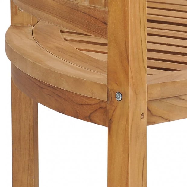 Banana Bench 180 Cm Solid Teak Wood Image 6