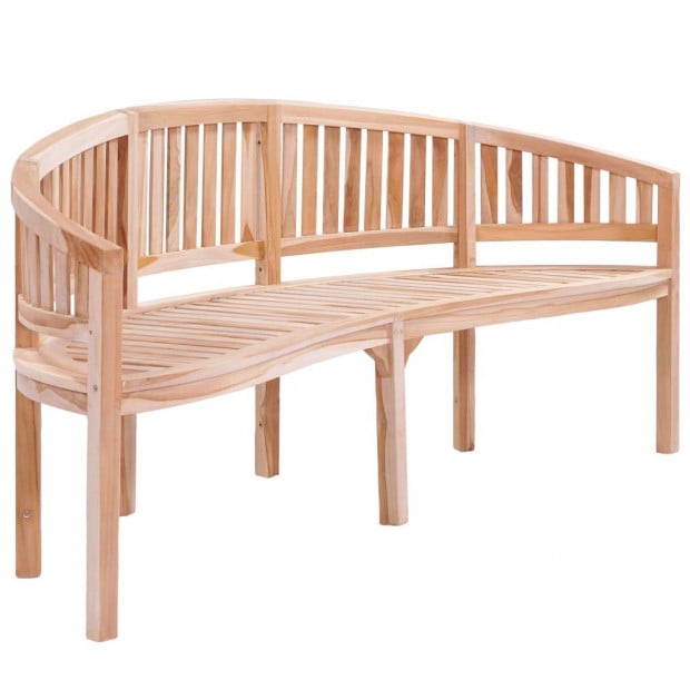 Banana Bench 200 Cm Solid Teak Wood Image 2