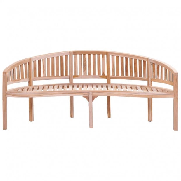 Banana Bench 200 Cm Solid Teak Wood Image 3