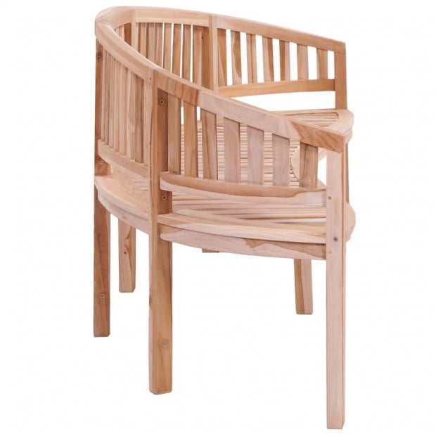 Banana Bench 200 Cm Solid Teak Wood Image 4
