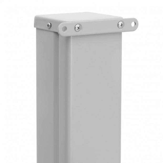 Patio Retractable Side Awning 140x600 Cm Grey Image 5
