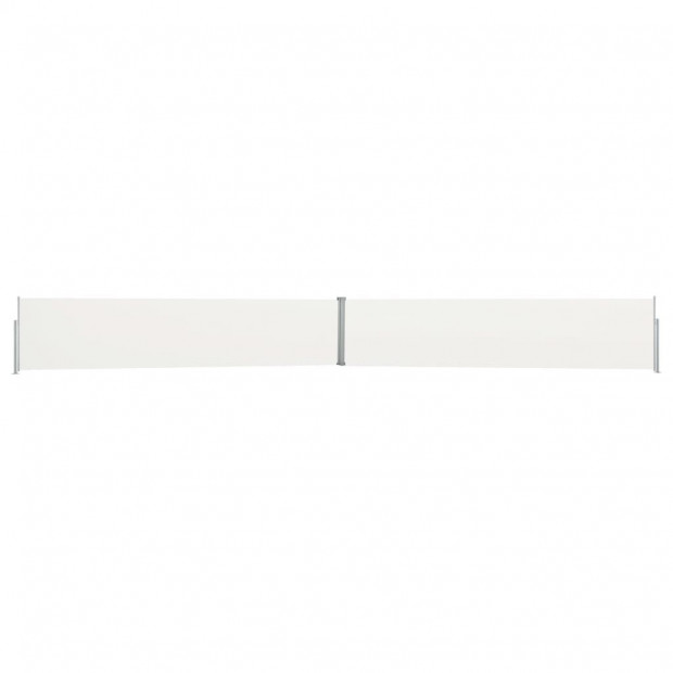 Patio Retractable Side Awning 170x1200 Cm Cream Image 2