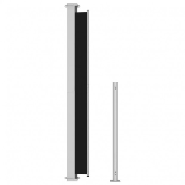Patio Retractable Side Awning 180x500cm Black Image 5