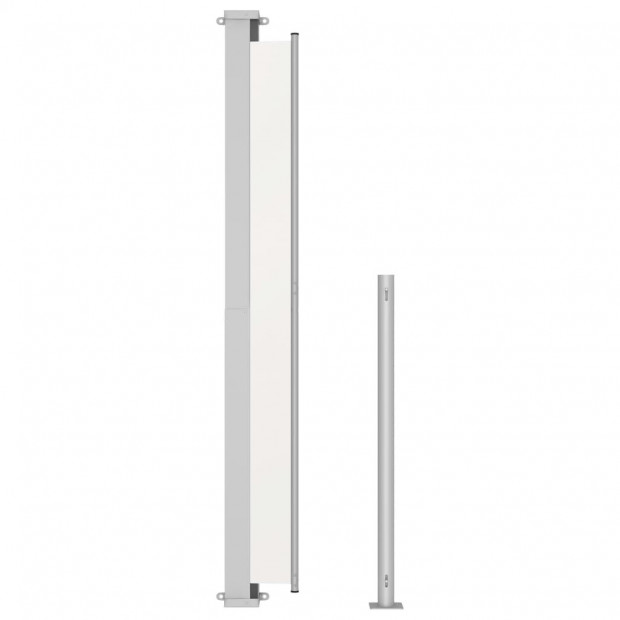 Patio Retractable Side Awning 220x500cm Cream Image 5