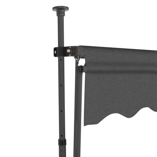 Manual Retractable Awning With Led 200 Cm Anthracite Image 4
