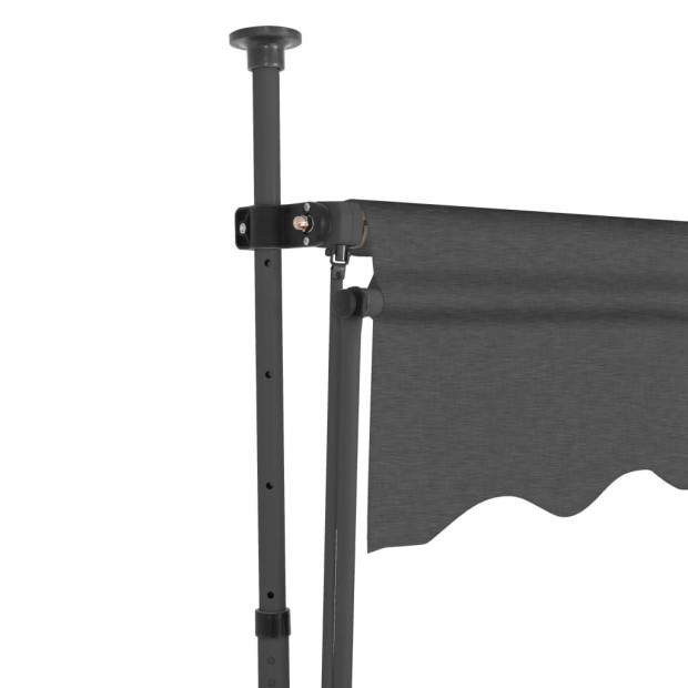 Manual Retractable Awning With Led 300 Cm Anthracite Image 4