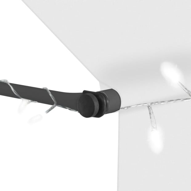 Manual Retractable Awning With Led 300 Cm Cream Image 5