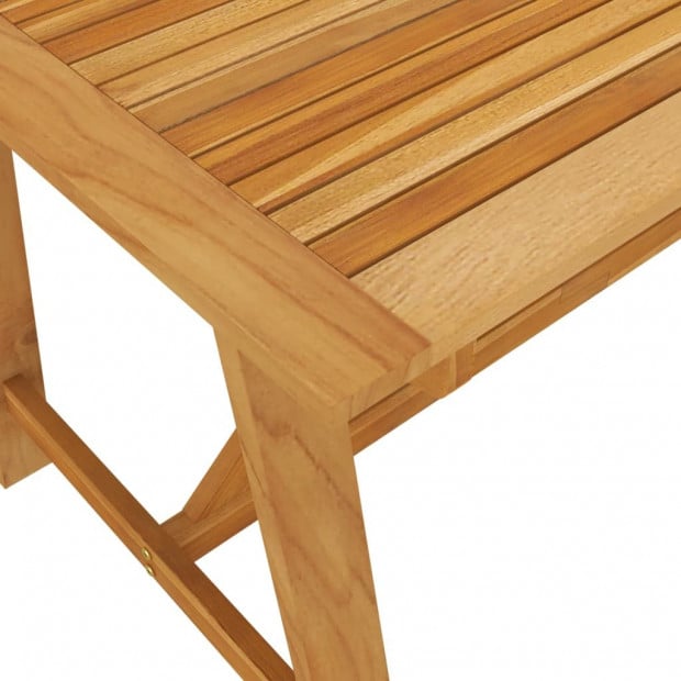 Garden Dining Table 140x70x73.5 Cm Solid Acacia Wood Image 5