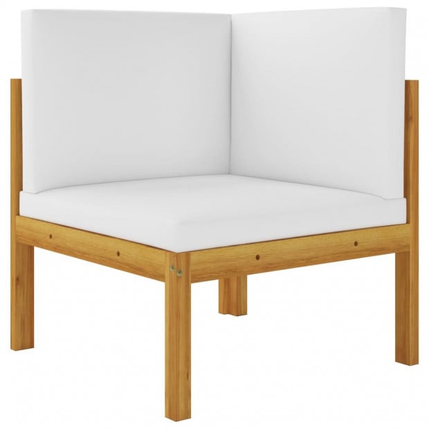 Garden Corner Sofas 2 Pcs With Cushions Solid Acacia Wood Image 2