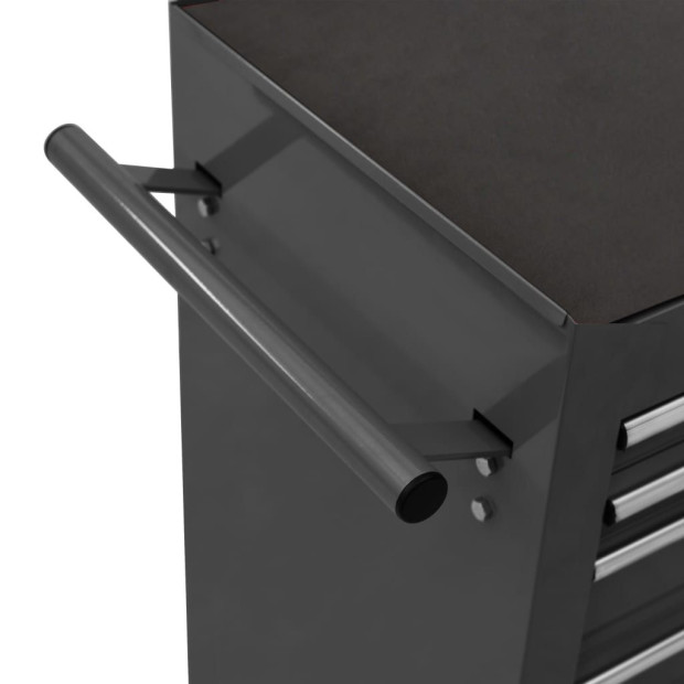 Tool Trolley With 14 Drawers Steel Black Image 5