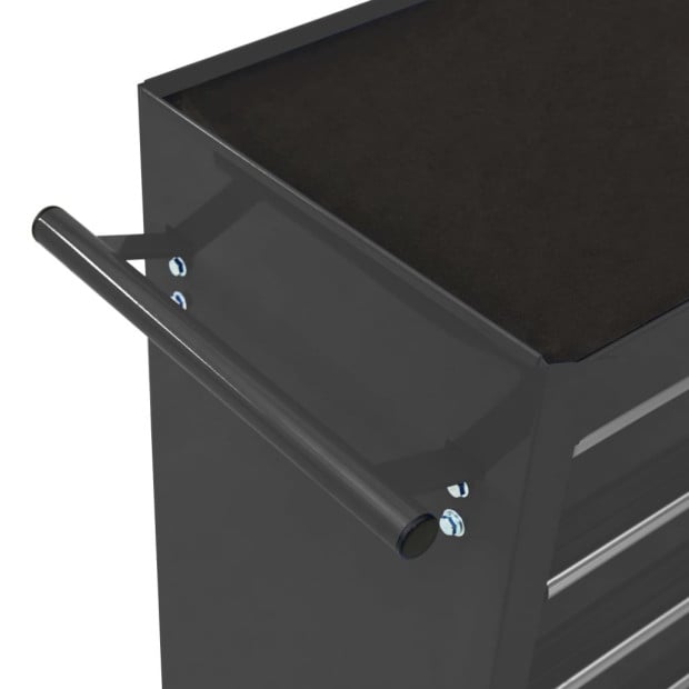 Tool Trolley With 15 Drawers Steel Black Image 5