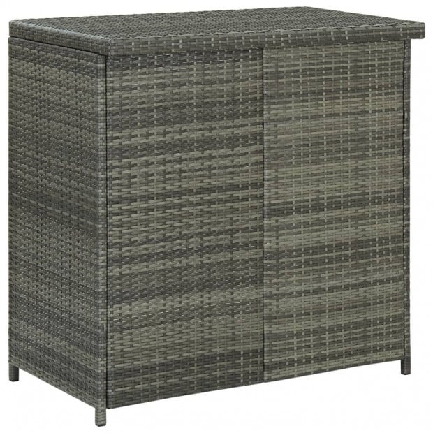 3 Piece Bar Set Poly Rattan Grey Image 5