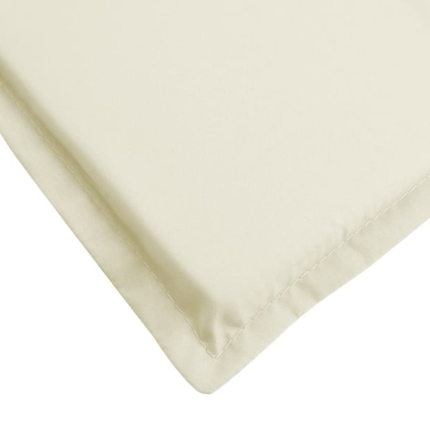 Sun Lounger Cushion Cream 200x50x3cm Fabric Image 6