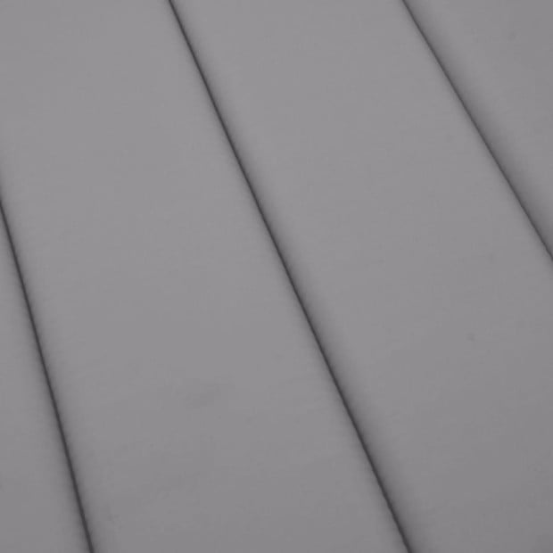 Sun Lounger Cushion Grey 200x60x3 Cm Fabric Image 5