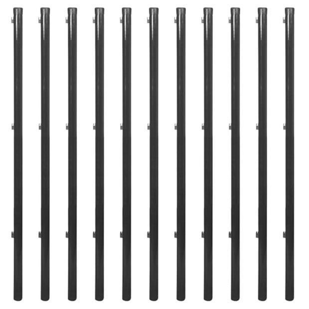 Chain Link Fence With Posts And Hardware 1x25 M Grey Image 4
