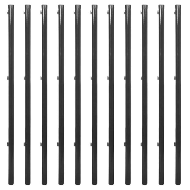Chain Link Fence With Posts And Hardware 1.25x25 M Grey Image 4