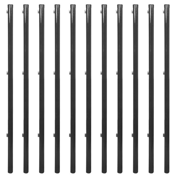 Chain Link Fence With Posts And Hardware 1.5x25 M Grey Image 4