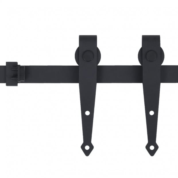 Mini Sliding Barn Door Kit Carbon Steel Length 200 Cm Width 100 Cm Image 3