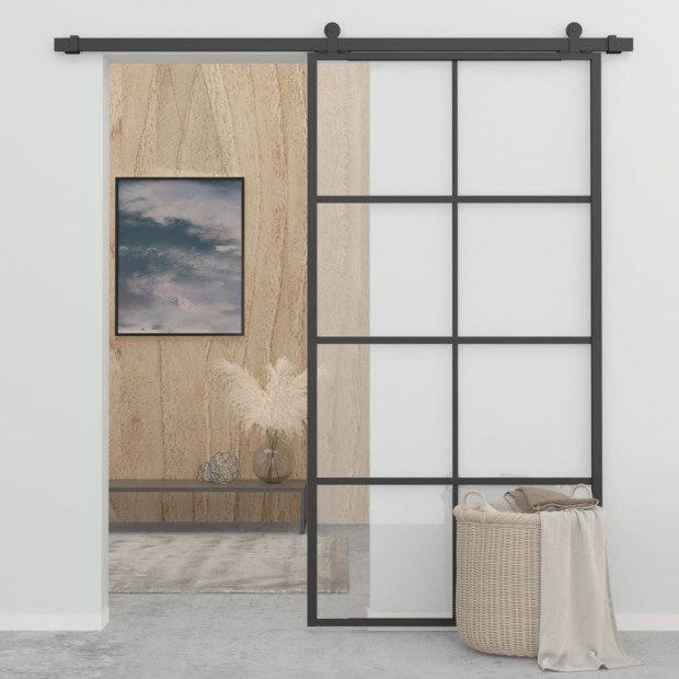 Sliding Door Aluminium And Esg Glass With Hardware 102.5x205cm Image 2