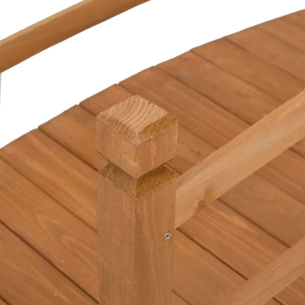 Garden Bridge 140x60x60 Cm Solid Firwood Image 4