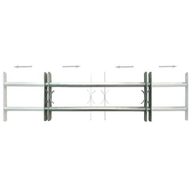 Adjustable Security Grilles For Windows 2 Pcs 1000-1500 Mm Image 3