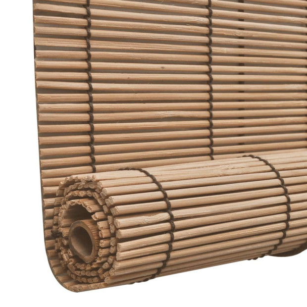Bamboo Roller Blinds 2 Pcs 150 X 220 Cm Brown Image 5