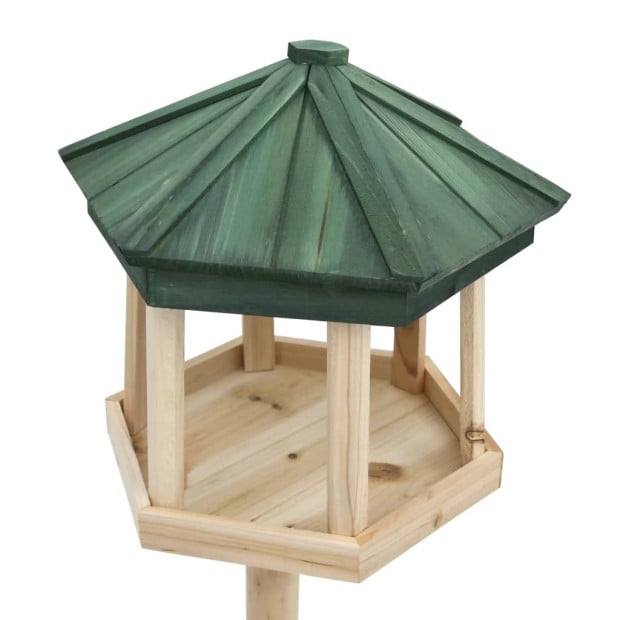 Standing Bird Feeder Solid Firwood 33 x 106cm Image 2