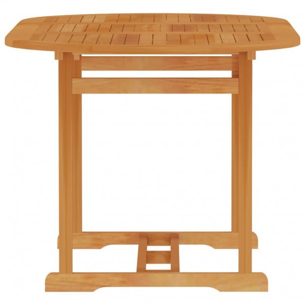 Garden Table 150x90x75 Cm Solid Teak Wood Oblong Image 3