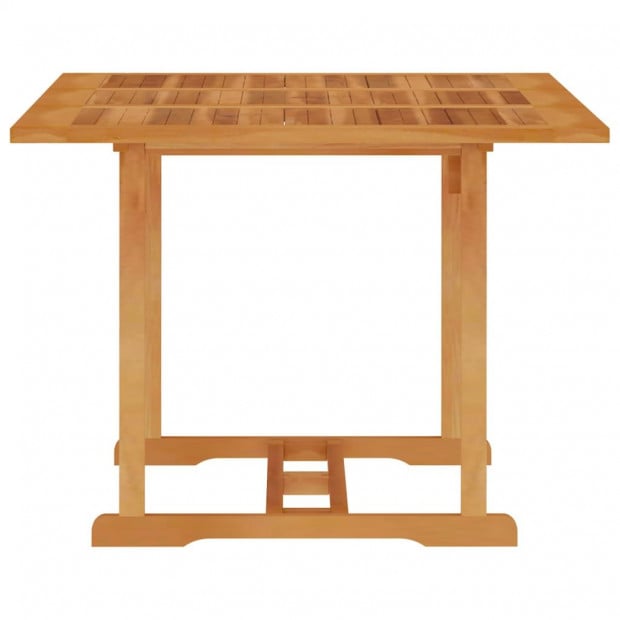 Garden Table 150x90x75 Cm Solid Teak Wood Rectangle Image 3