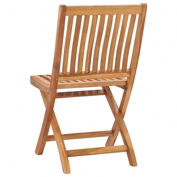 Folding Garden Chairs 1 Pc Solid Teak Wood Image 4
