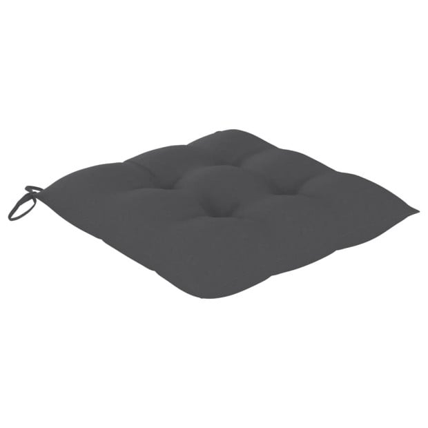 Chair Cushions 2 Pcs Anthracite 40x40x7 Cm Fabric Image 3