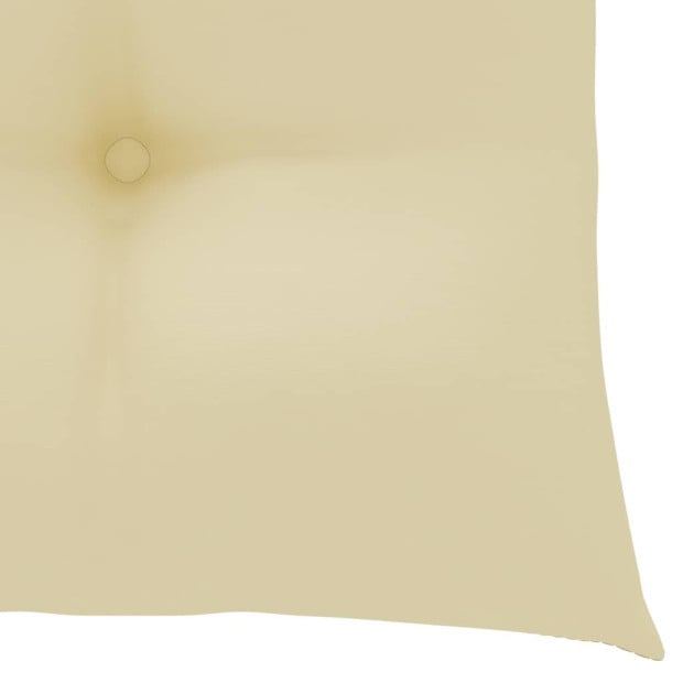 Chair Cushions 2 Pcs Cream White 40x40x7 Cm Fabric Image 5